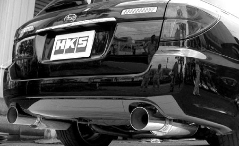 Rev Up Your Ride with HKS Silent Hi - Power Dual Exhaust for 05 - 07 Subaru Legacy GT (JDM Model Only)