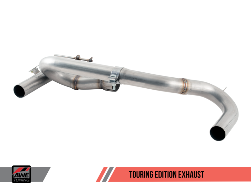 AWE Tuning BMW F3X 340i Touring Edition Axle-Back Exhaust - Stunning Diamond Black Tips (90mm)