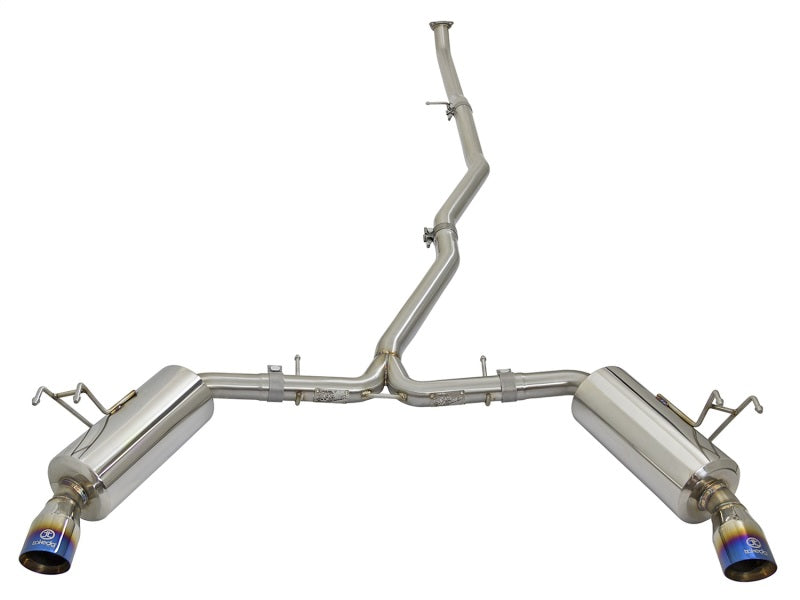 aFe POWER Takeda: Transform Your 2016 - 2021 Honda Civic with Dual - Exit Exhaust & Blue Tips