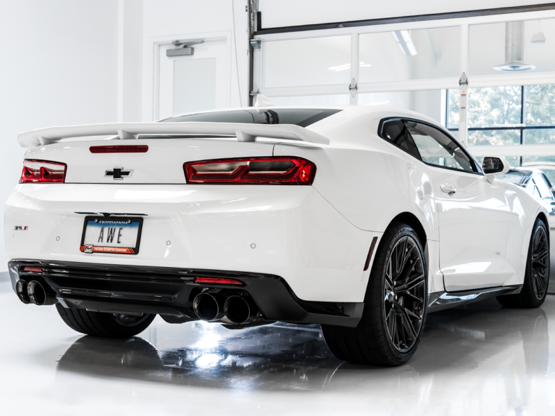 AWE Tuning Touring Edition Axle-back Exhaust for 2016 - 2024 Chevrolet Camaro LT1/SS/ZL1 (Quad Diamond Black Tips)