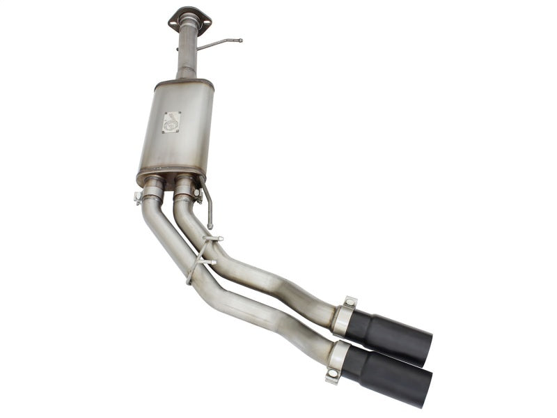 aFe Rebel Series Front Side Exit Stainless Steel Exhaust with Black Tips for 2010 - 2014 Ford F150 Ecoboost V8 6.2L