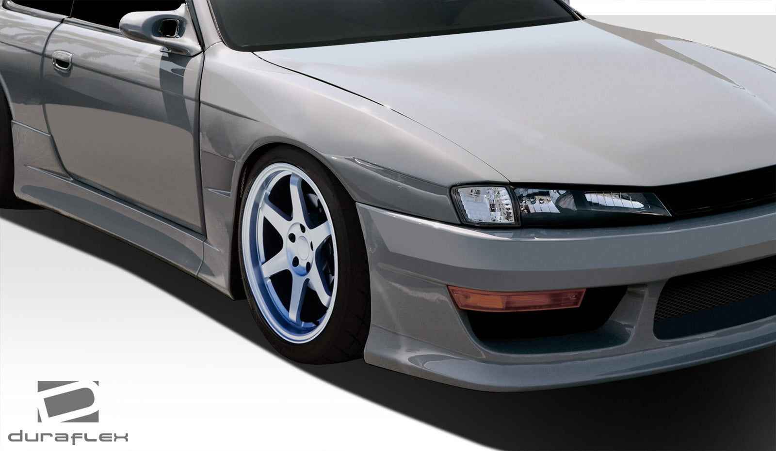 Revamp Your 1997 - 1998 Nissan 240SX S14 with Duraflex V - Speed Wide Body Front Fenders (+35mm) - 2 Piece Set