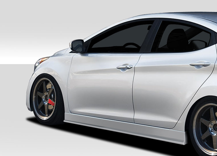 Rev Up Your 2011 - 2015 Hyundai Elantra with Duraflex Racer 2 - Piece Side Skirt Rocker Panels
