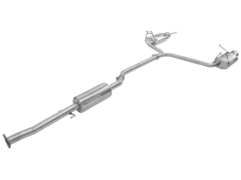 aFe Takeda Premium Exhaust Upgrade: 2.25in to 2in Dia 304SS Cat-Back for 08 - 12 Honda Accord Coupe V6 3.5L