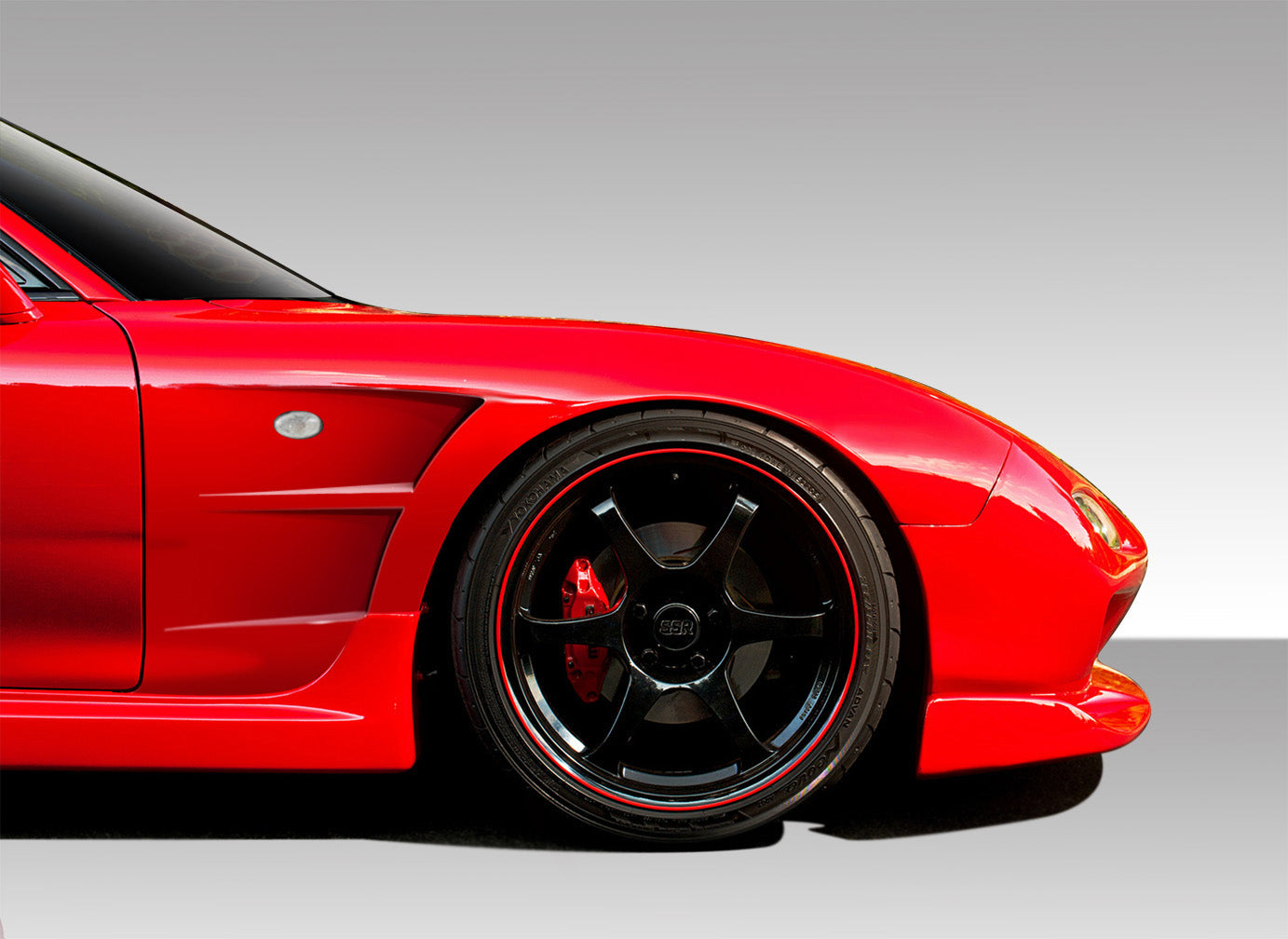1993 - 1997 Mazda RX - 7 Duraflex B - Sport 25mm Front Fenders: Transform Your Ride Now!