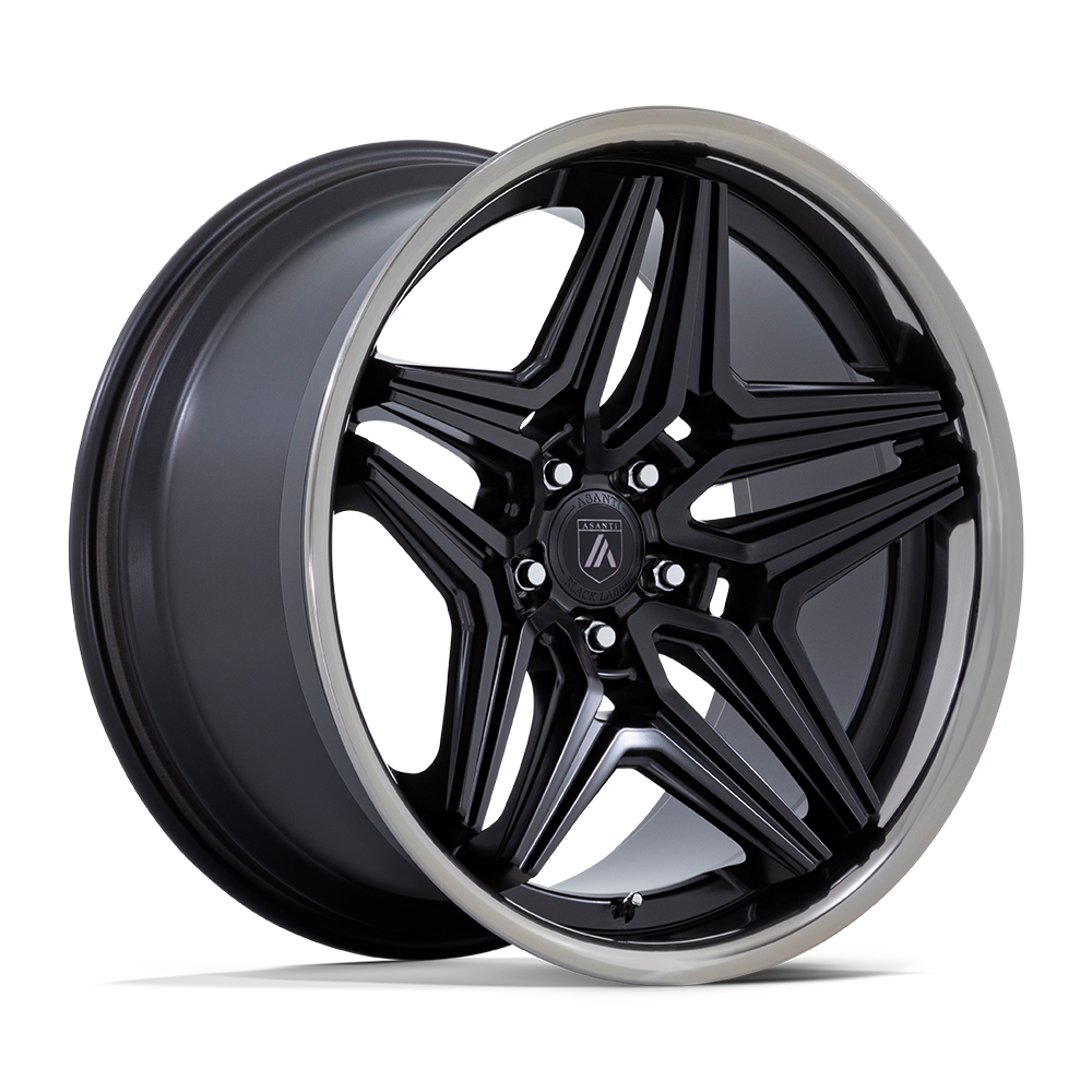 Asanti Black AB046 DUKE 20X9 Wheels - Stunning Satin Black with DDT Lip