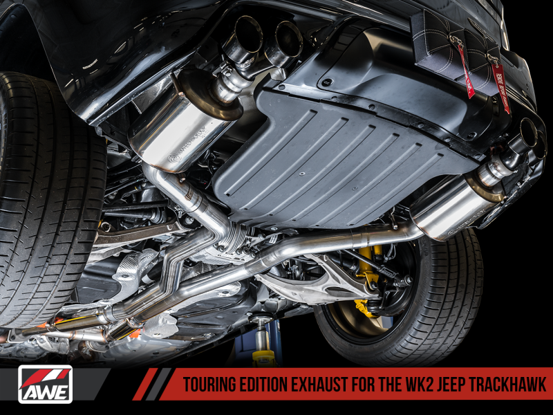 AWE Tuning 2020 Jeep Grand Cherokee SRT/Trackhawk Touring Edition Exhaust - Pair with Stock Tips for Ultimate Sound