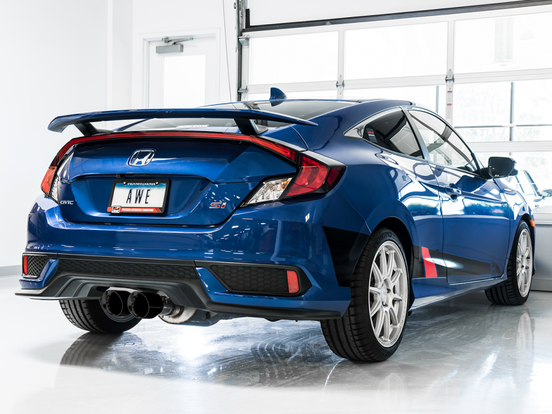 AWE Tuning - Transform Your 17+ Honda Civic SI 1.5L / Type R 2.0L Turbo with Triple-to-Dual Tip Conversion Kit