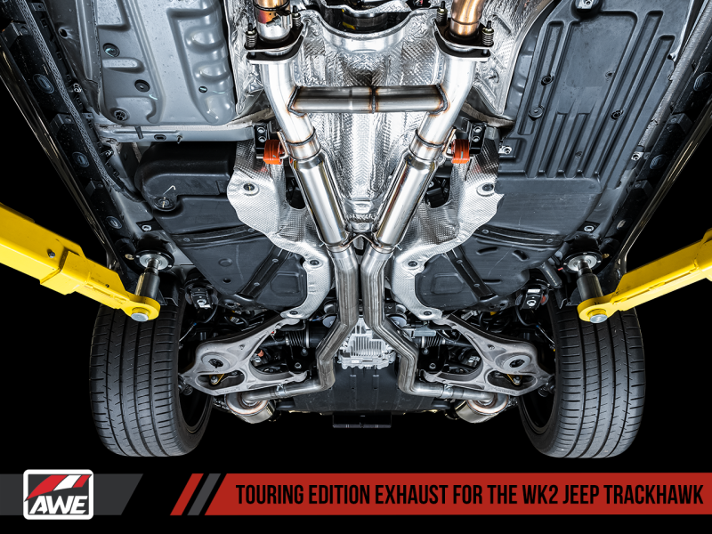 AWE Tuning 2020 Jeep Grand Cherokee SRT/Trackhawk Touring Edition Exhaust - Pair with Stock Tips for Ultimate Sound