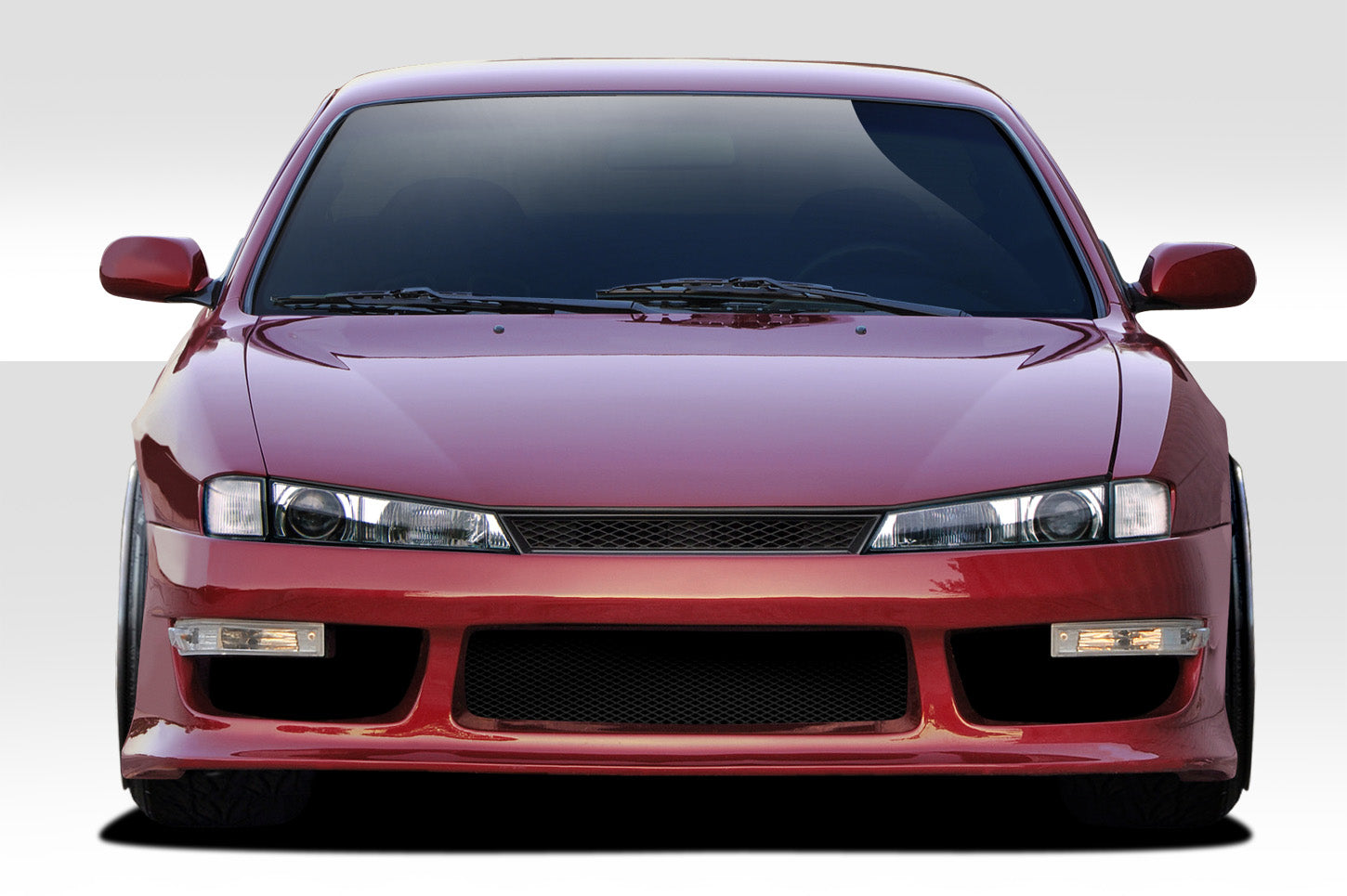 Get the Stunning 1997 - 1998 Nissan 240SX S14 Duraflex V - Speed Wide Body Front Bumper Cover!