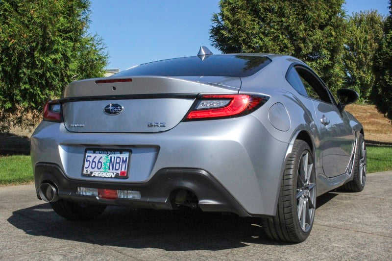 Perrin 2022 BRZ/GR86 Axle Back Exhaust SS - The Ultimate Single Side Exit with Helmholtz Chamber