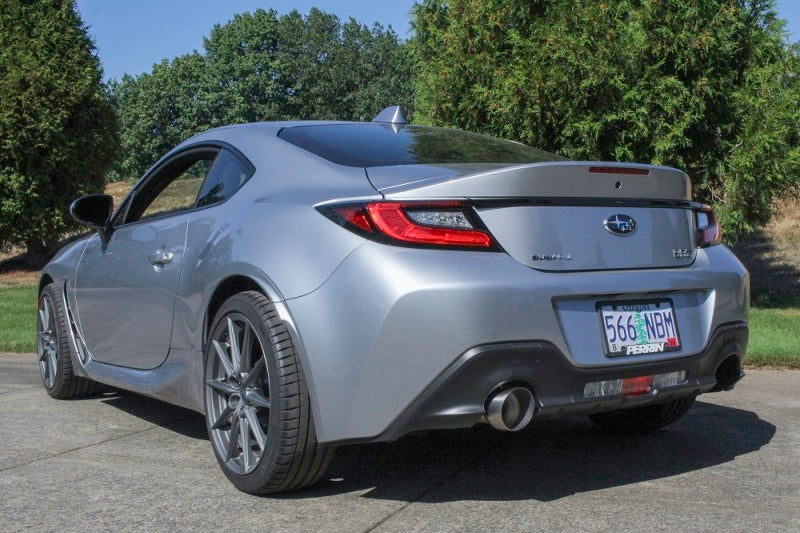 Perrin 2022 BRZ/GR86 Axle Back Exhaust SS - The Ultimate Single Side Exit with Helmholtz Chamber