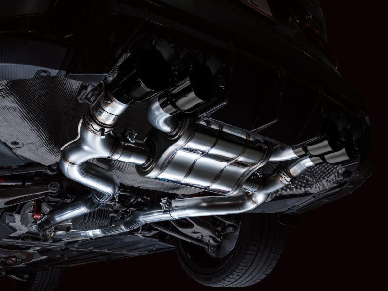 AWE SwitchPath Catback Exhaust with Diamond Black Tips - Perfect for BMW G8X M3/M4!