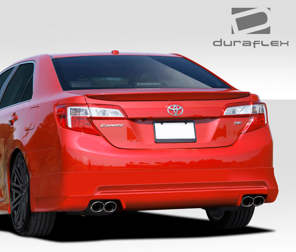 Rev Up Your 2012 - 2014 Toyota Camry with Duraflex Racer Rear Lip Under Spoiler Air Dam - Single Piece!