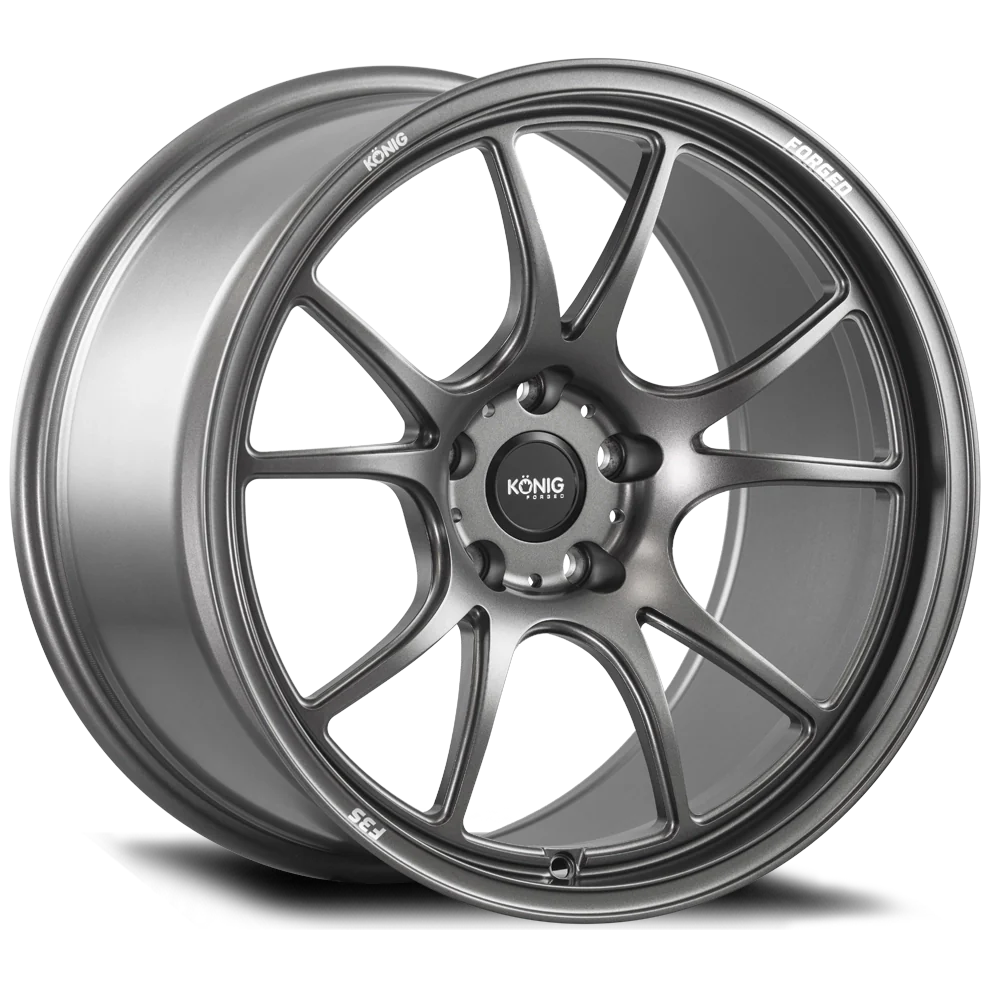 Unleash Performance with KONIG FORGED F3S 18x8.5 Wheels in Satin Charcoal