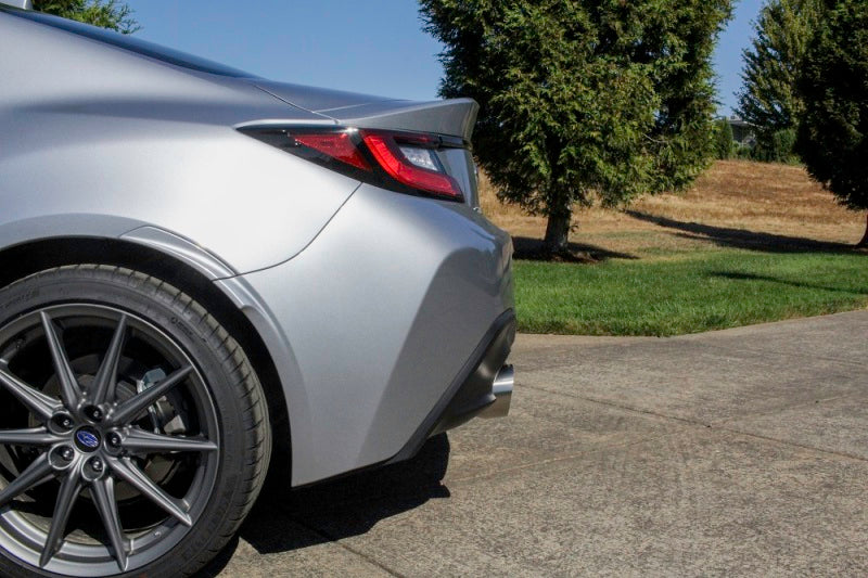 Perrin 2022 BRZ/GR86 Axle Back Exhaust SS - The Ultimate Single Side Exit with Helmholtz Chamber