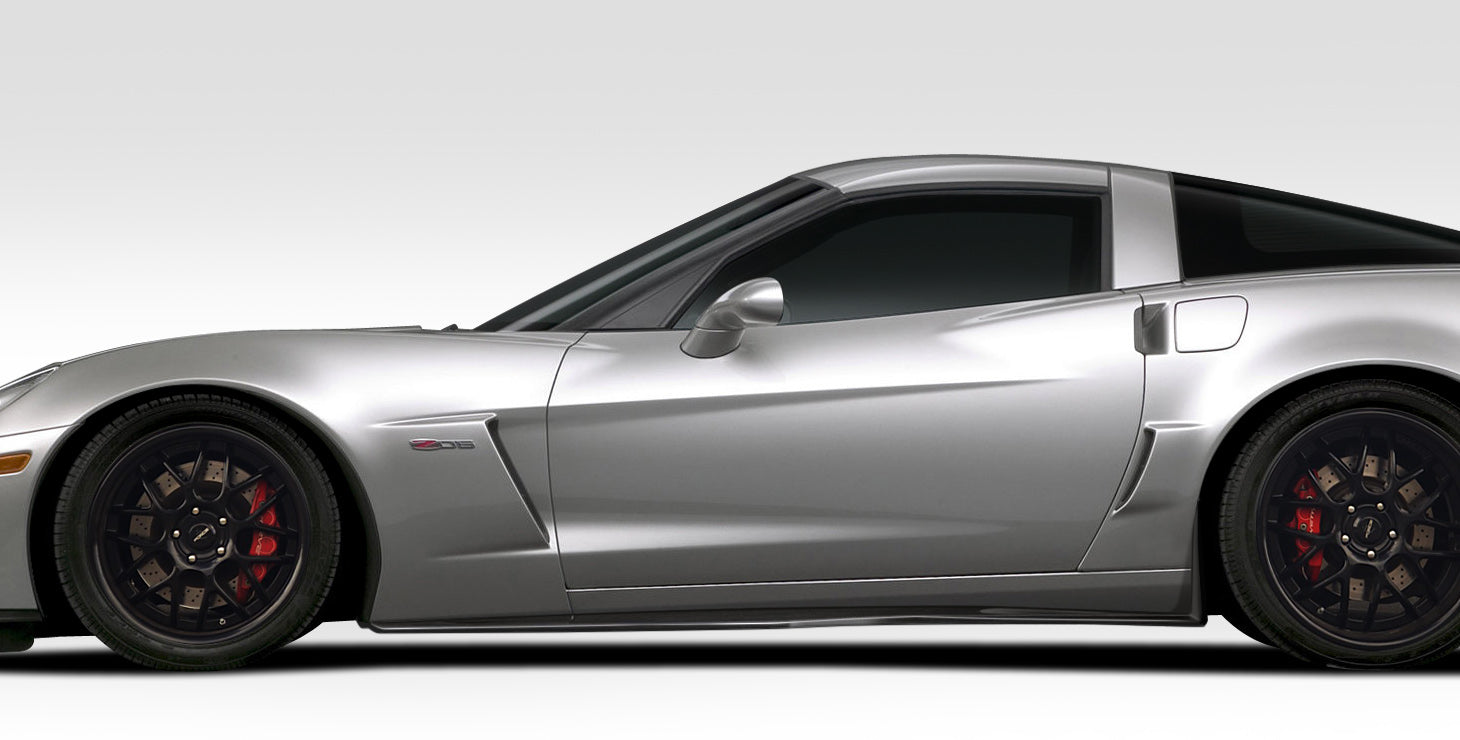 Upgrade Your 2005 - 2013 Chevrolet Corvette C6 with Duraflex Stingray Z Side Skirt Rocker Panels - 2 Piece Set
