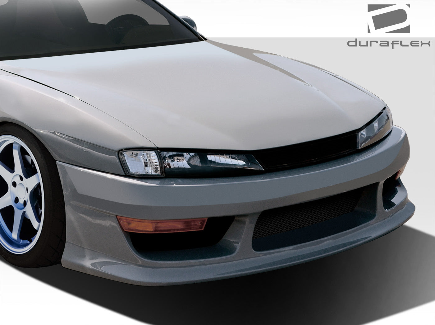 Get the Stunning 1997 - 1998 Nissan 240SX S14 Duraflex V - Speed Wide Body Front Bumper Cover!