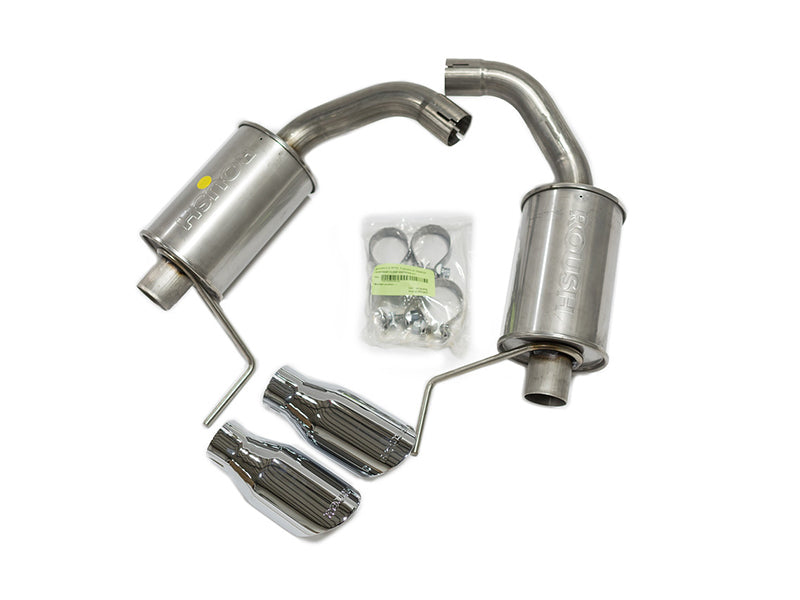 Roush 2015 - 2024 Ford Mustang 3.7L/2.3L V6/I4 Round - Tip Exhaust Kit: Unleash the Beast!