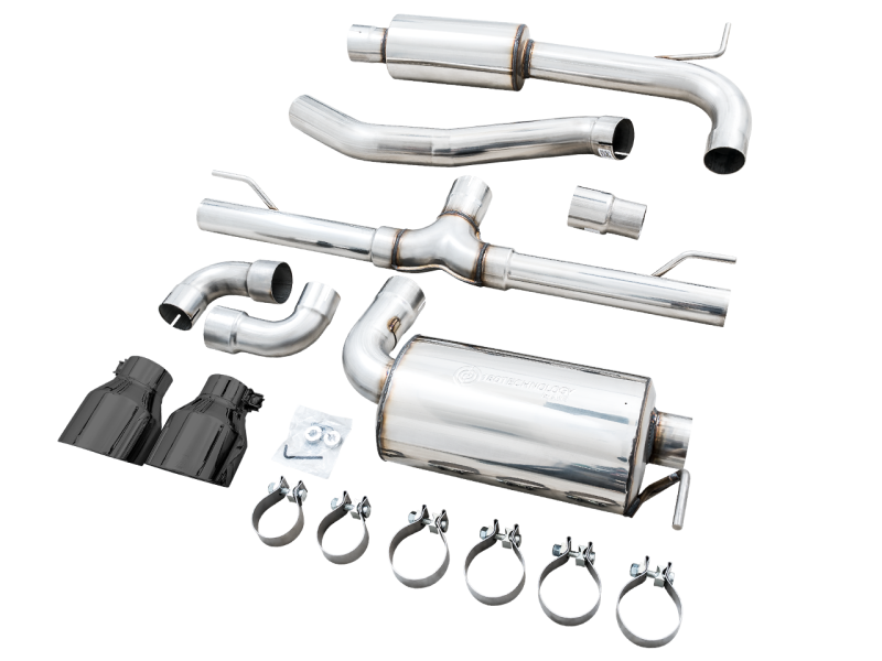 AWE 2022 VW GTI MK8 Touring Edition Exhaust - Stunning Diamond Black Tips