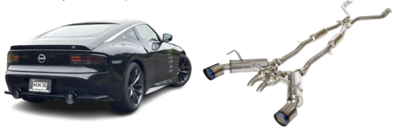 HKS FULL DUAL MUFFLER RZ34 VR30DDTT - Unleash Your Engine's Power!