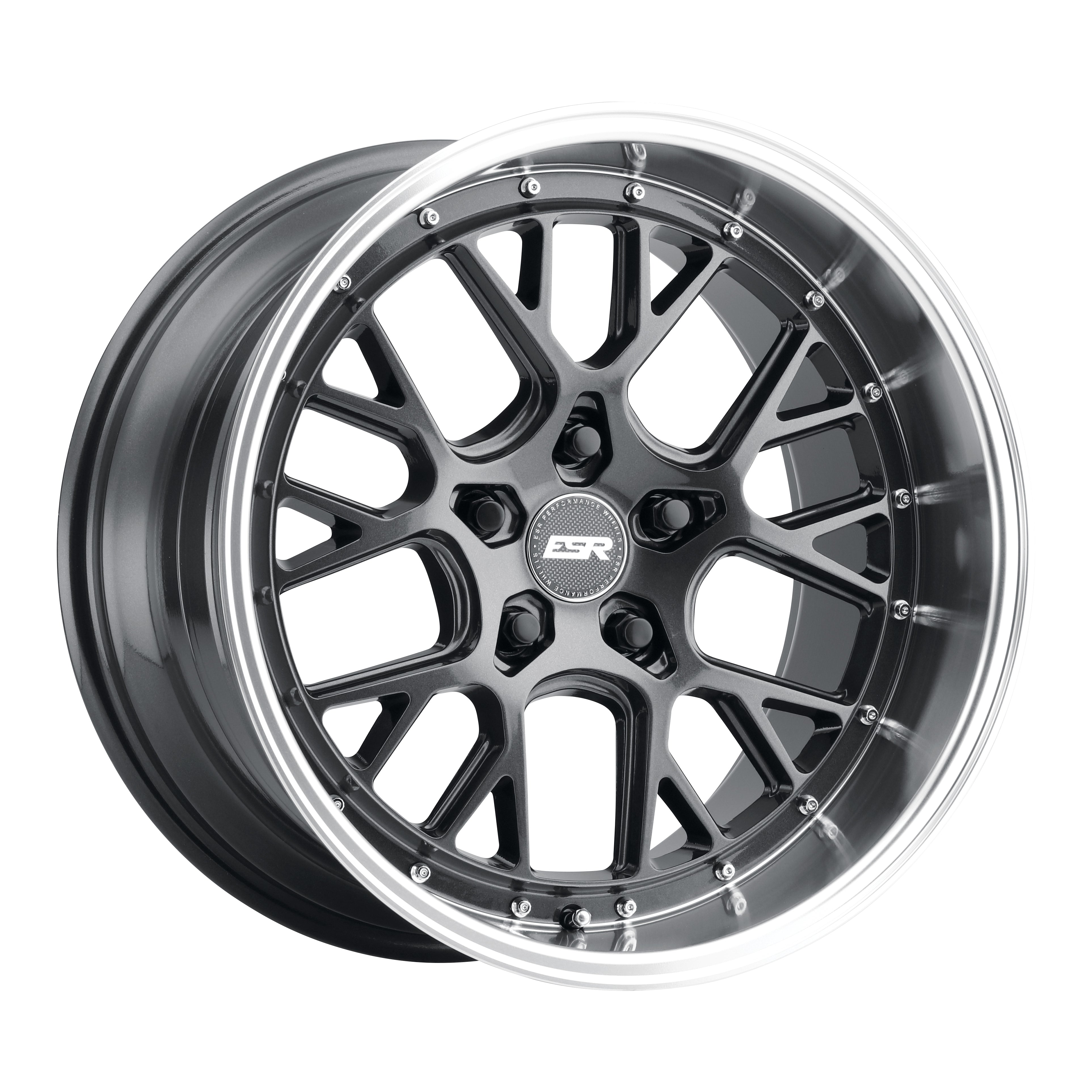 ESR CS11 18x9.5 5x114.3 +22 Gloss Graphite w/Machined Lip - Grab Your Pair of 2 Wheels Now!