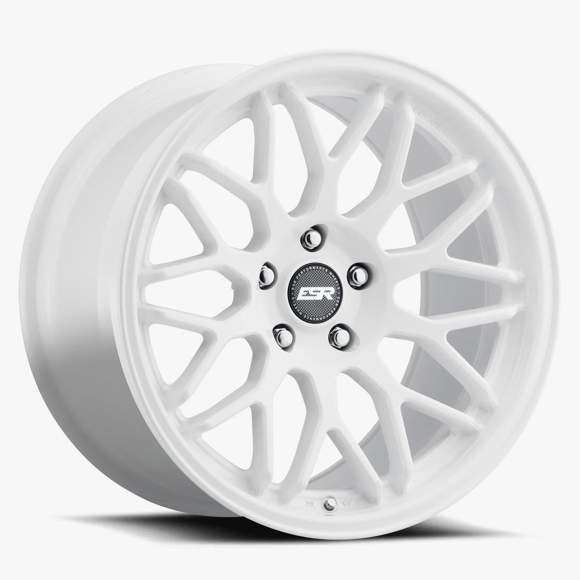 ESR AP1 Gloss White Wheels - 18x8.5, 5x114.3 Custom Drill, ET40 - A Must - Have!