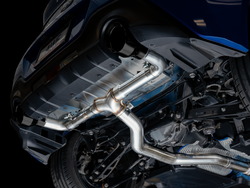 AWE Subaru BRZ / Toyota GR86 / Toyota 86 Track Edition Cat-Back Exhaust - Stunning Diamond Black Tips