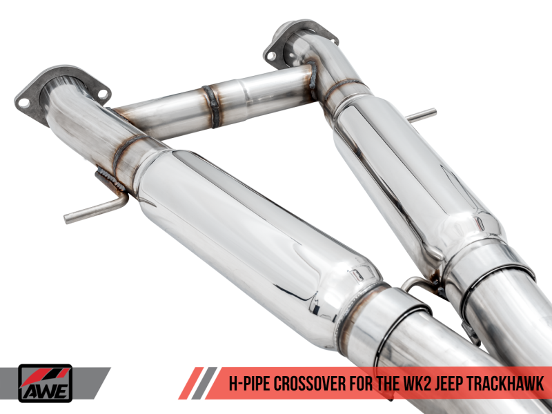 AWE Tuning 2020 Jeep Grand Cherokee SRT/Trackhawk Touring Edition Exhaust - Pair with Stock Tips for Ultimate Sound