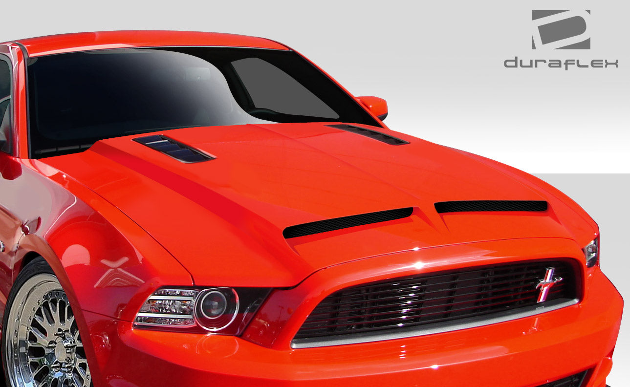 Get the Stunning 2013 - 2014 Ford Mustang / 2010 - 2014 Mustang GT500 Duraflex GT500 One - Piece Hood Now!