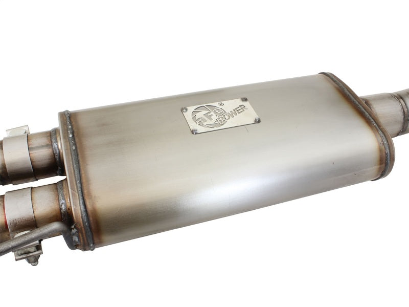 aFe Rebel Series Front Side Exit Stainless Steel Exhaust with Black Tips for 2010 - 2014 Ford F150 Ecoboost V8 6.2L
