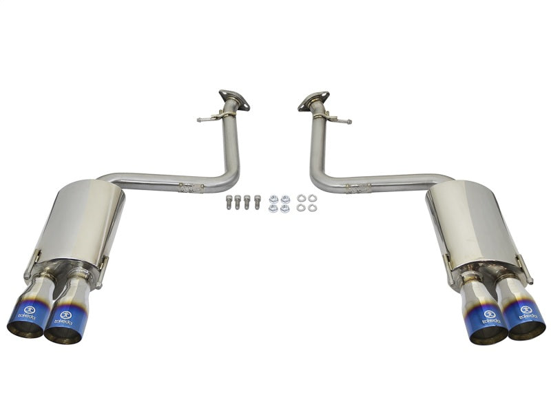 aFe Takeda - Upgrade Your Lexus RC 200T/300/350 with a Stunning 2in. SS Axle - Back Exhaust System and Polished Blue Tips