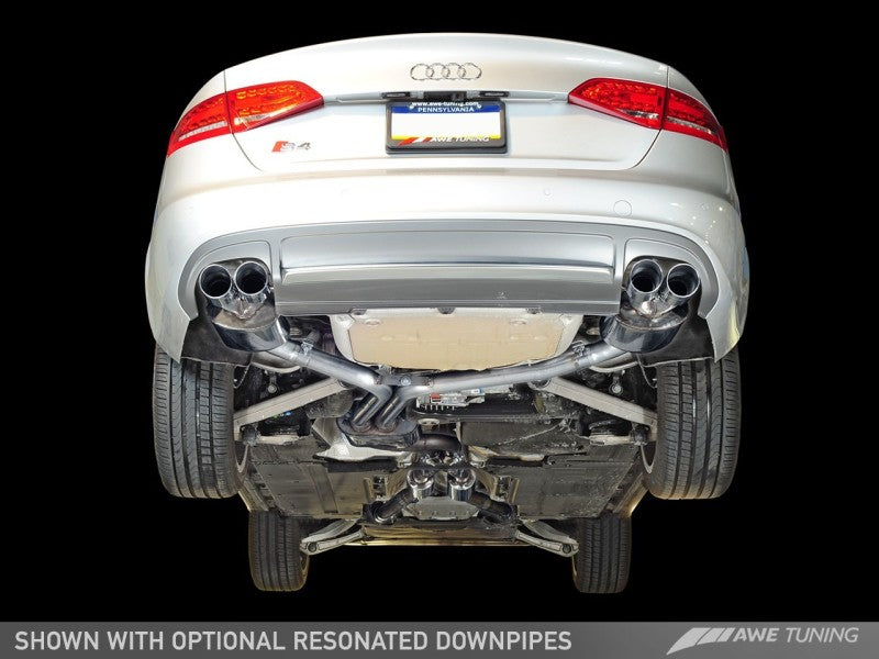 AWE Tuning Audi B8.5 S4 3.0T Touring Edition Exhaust System - Stunning Diamond Black Tips (102mm)