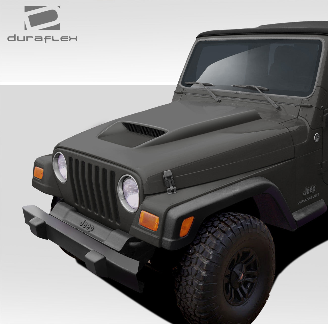 Revamp Your 1997 - 2006 Jeep Wrangler with Duraflex CVX One - Piece Hood (Non Highline Fenders)