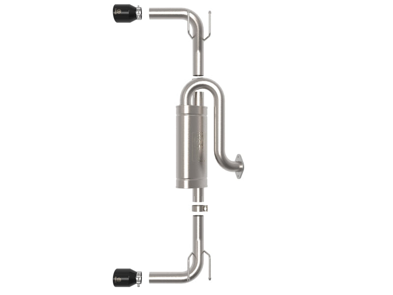 aFe Takeda 304 Stainless Steel Axle-Back Exhaust with Black Tips for 2019 - 2024 Mazda 3 L4 2.5L