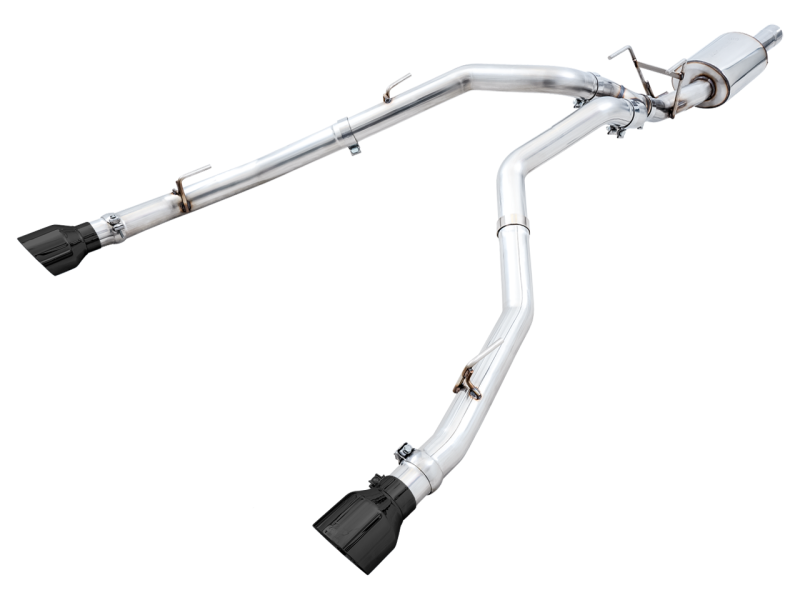 AWE Tuning 09-18 RAM 1500 5.7L (w/Cutouts) 0FG Dual Rear Exit Cat-Back Exhaust with Stunning Diamond Black Tips