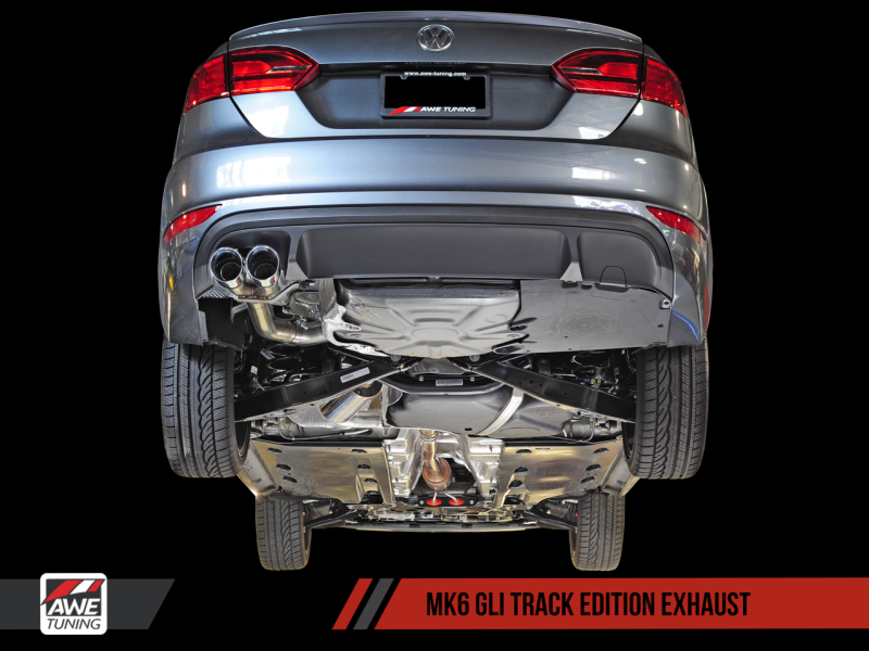 AWE Tuning's Stunning Mk6 GLI 2.0T & Mk6 Jetta 1.8T Track Edition Exhaust with Diamond Black Tips
