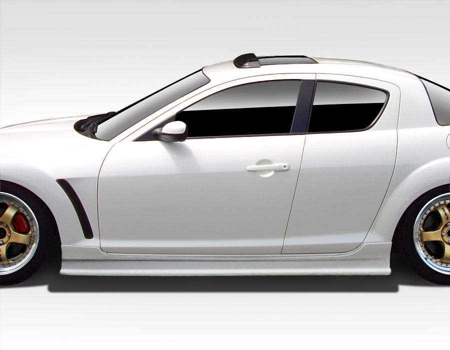 Upgrade Your 2004 - 2011 Mazda RX - 8 with Duraflex Type F Side Skirt Rocker Panels (2 - Piece Set)