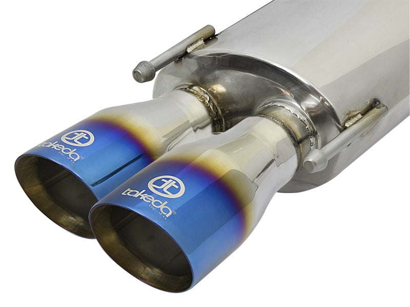 aFe Takeda - Upgrade Your Lexus RC 200T/300/350 with a Stunning 2in. SS Axle - Back Exhaust System and Polished Blue Tips