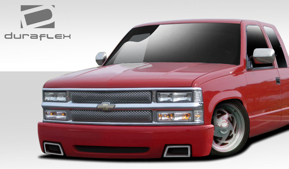 Get the Stunning SS Look! 1988 - 1999 Chevrolet C/K Series Pickup, 1992 - 1999 Tahoe, Yukon & Suburban Duraflex Front Bumper Cover