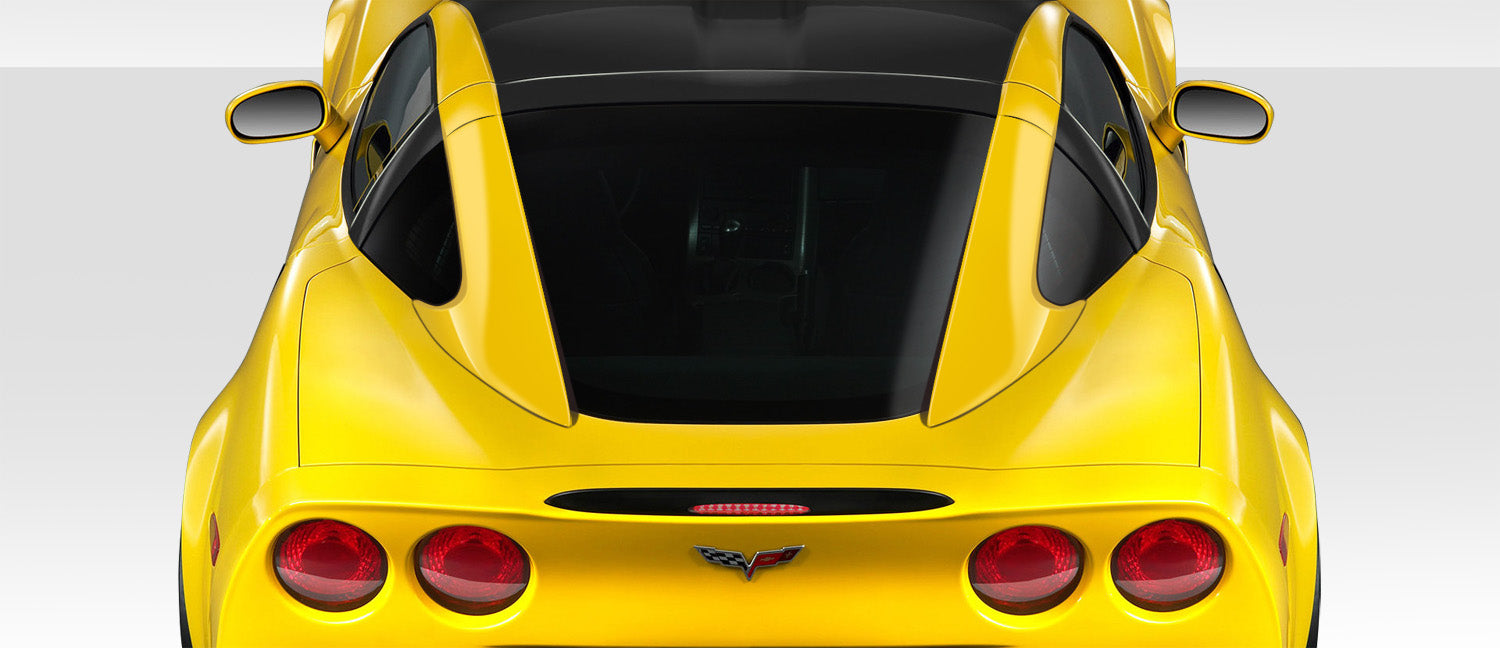 Transform Your 2005 - 2013 Chevrolet Corvette C6 with Duraflex Stingray Look Roof Window Rail Halo Kit!