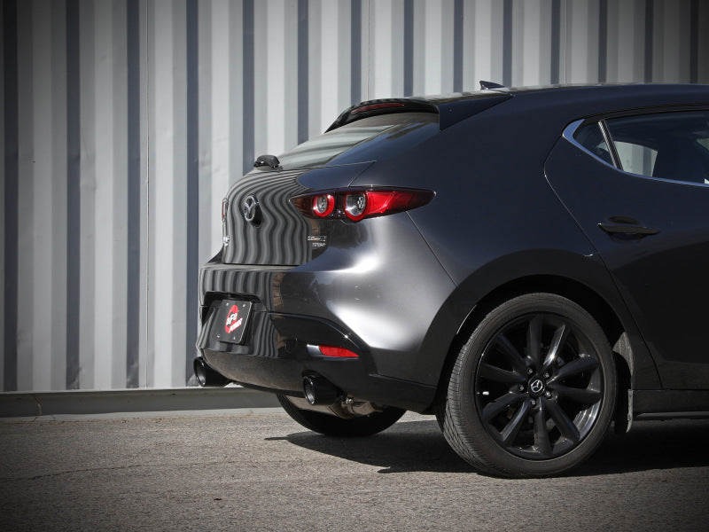 aFe Takeda 304 Stainless Steel Axle-Back Exhaust with Black Tips for 2019 - 2024 Mazda 3 L4 2.5L