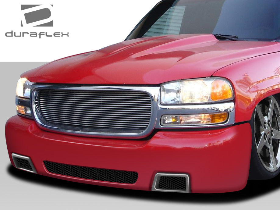 Get the Stunning SS Look! 1999 - 2006 GMC Sierra & 2000 - 2006 Yukon Duraflex One - Piece Front Bumper Cover