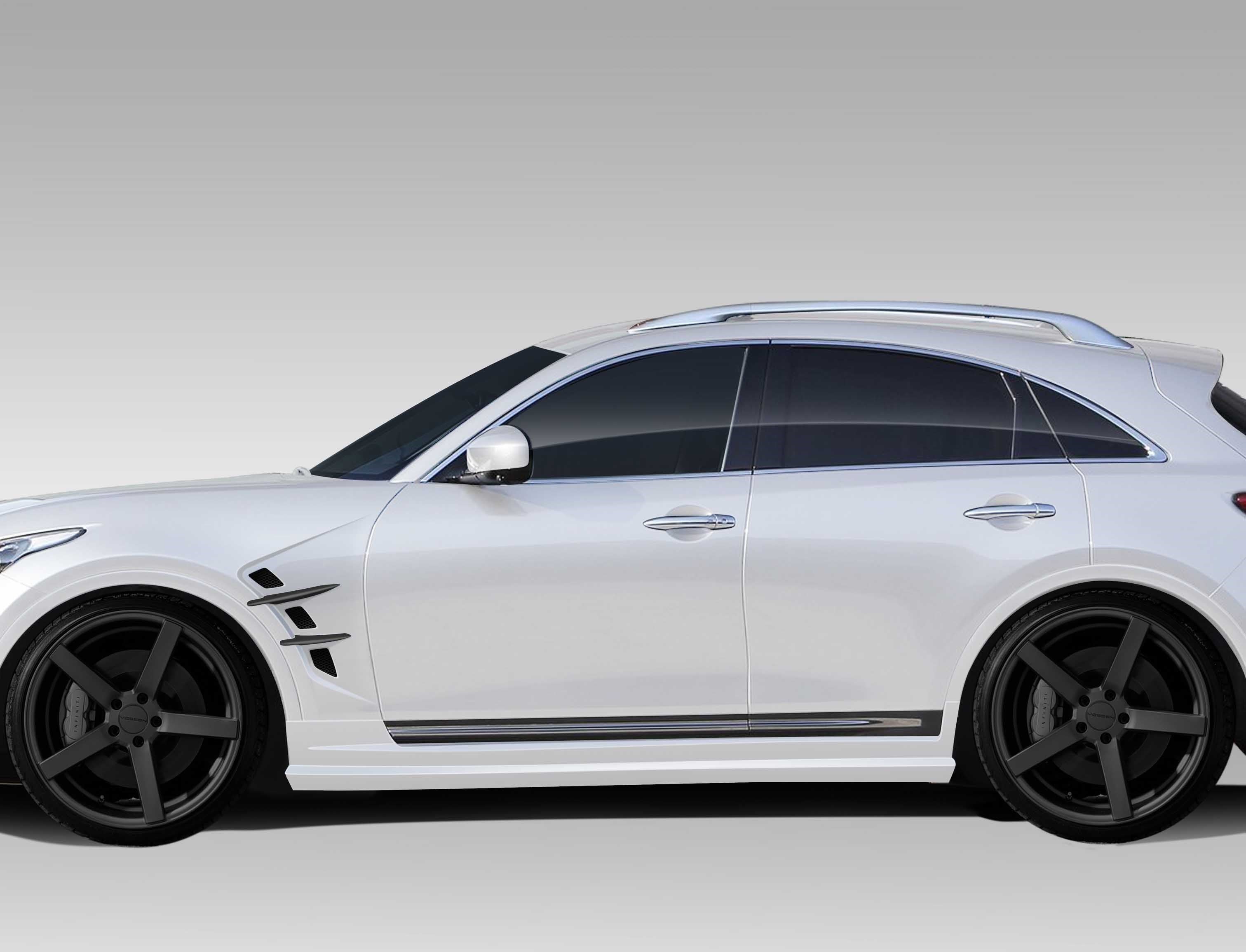 Upgrade Your 2009 - 2017 Infiniti FX35/FX50/QX70 with Duraflex CT - R 2 - Piece Side Skirt Rocker Panels