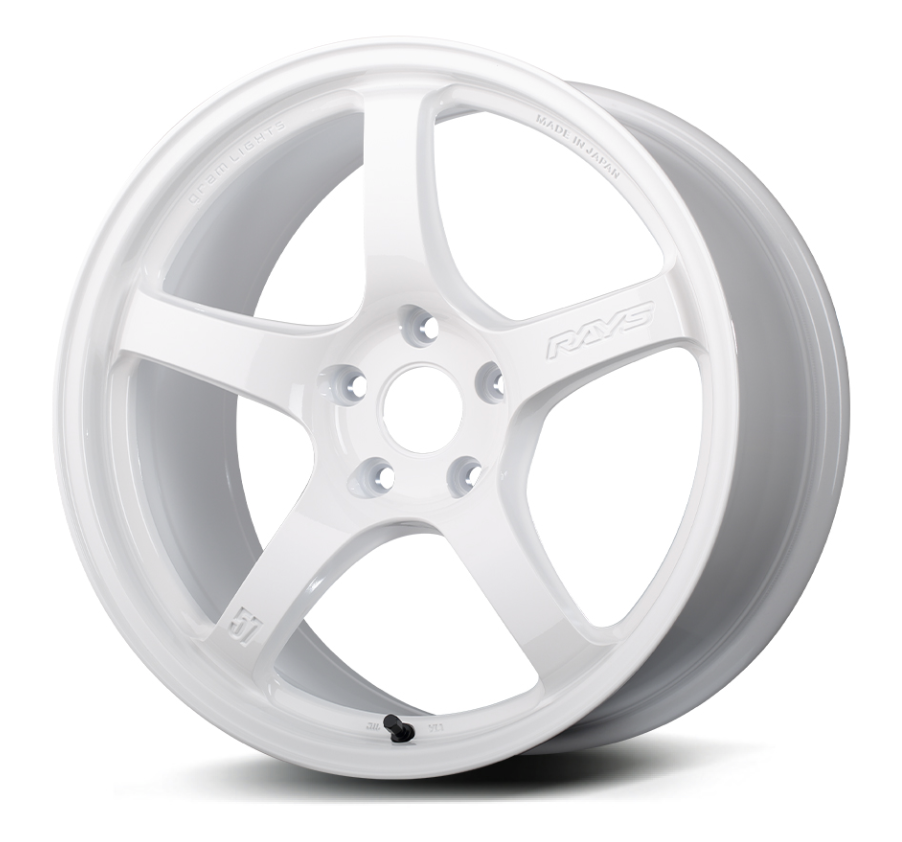 Get Your Hands on RAYS Gram Lights 57CR 18x9.5 Wheels in Stunning Ceramic Pearl White - Set of 4!
