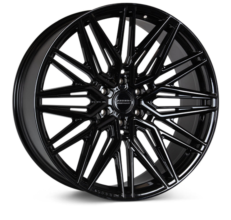 Stunning Vossen HF6-5 Gloss Black Wheel - Upgrade Your Ride Now!