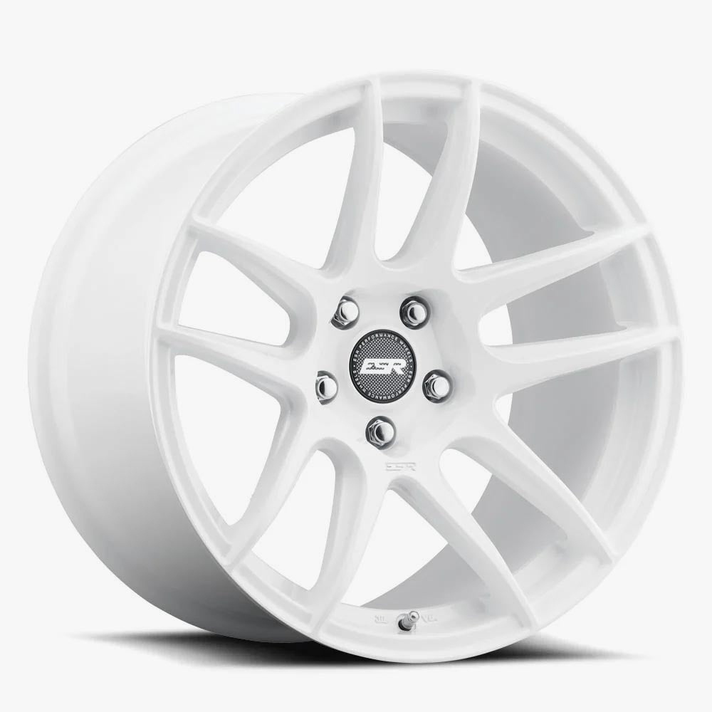 ESR CS8 Gloss White Wheels - 18x8.5, 5x114.3 (Custom Drill), ET35 - Upgrade Your Ride Now!