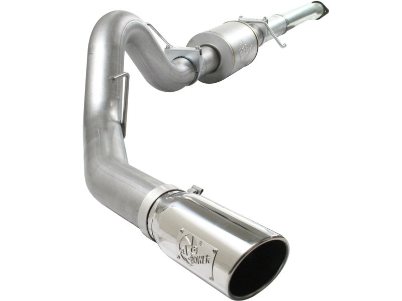 aFe Atlas 4-Inch Aluminized Cat-Back Exhaust with 304 SS Polished Tip for 2011 - 2014 Ford F-150 EcoBoost V6 3.5L