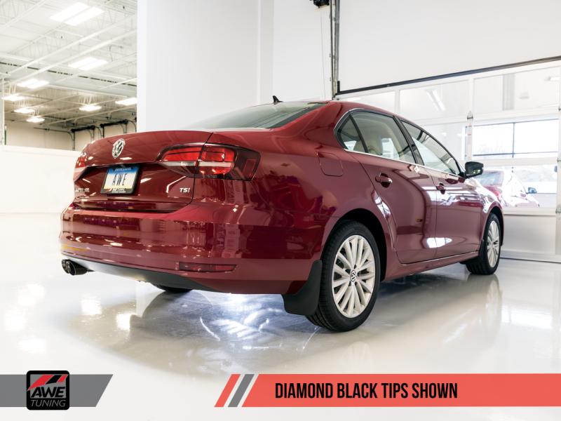 AWE Tuning's Stunning Mk6 GLI 2.0T & Mk6 Jetta 1.8T Track Edition Exhaust with Diamond Black Tips
