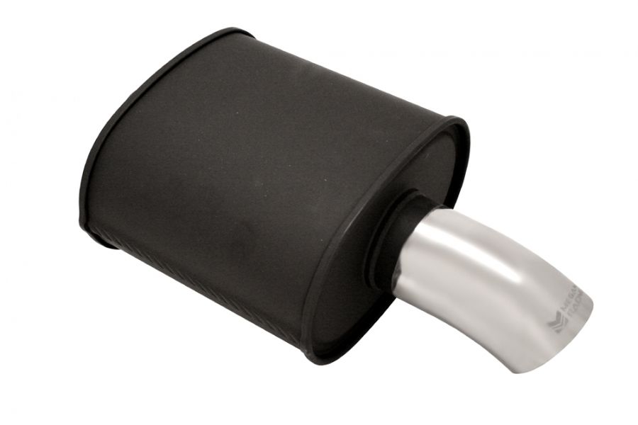 Megan Racing M-FG Universal Black Exhaust Muffler - The Discreet Performance Upgrade